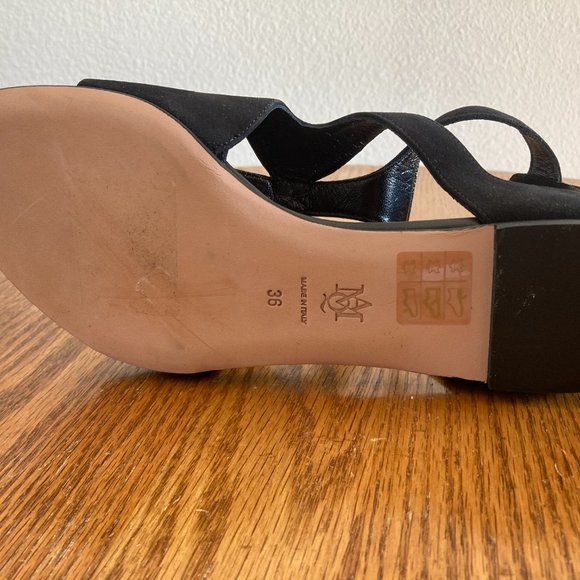 RIGHT SHOE ONLY Alexander McQueen women's 36 EU (5.5-6 US) cut out suede sandal - Picture 7 of 8